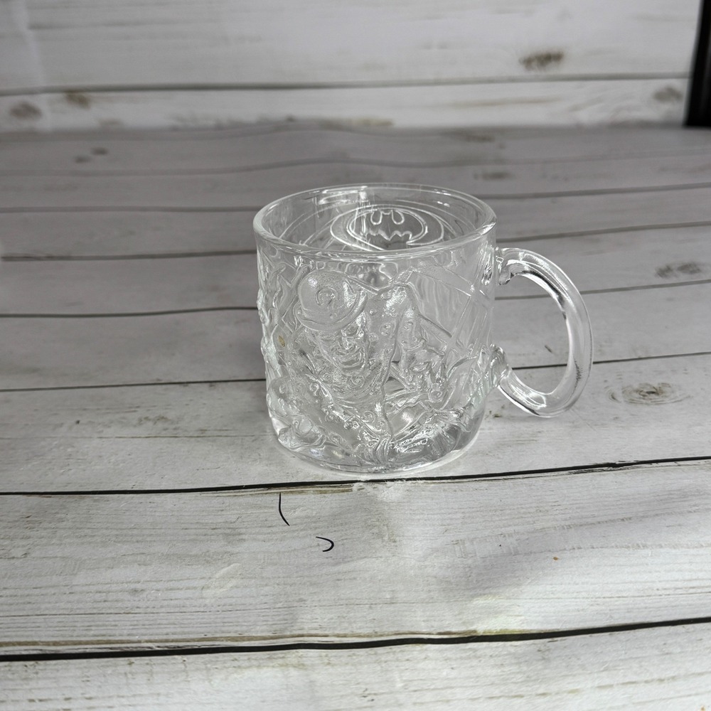 Batman‎ Forever Riddler Glass Mug McDonald's 1995 DC Comics Cup